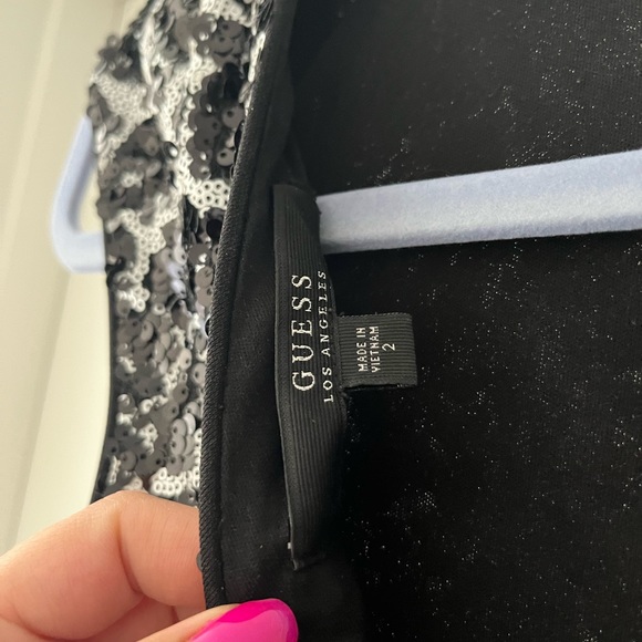 Guess Dress Women's Cap-Sleeve Dalmatian Sequin Size: 2 - Picture 5 of 5